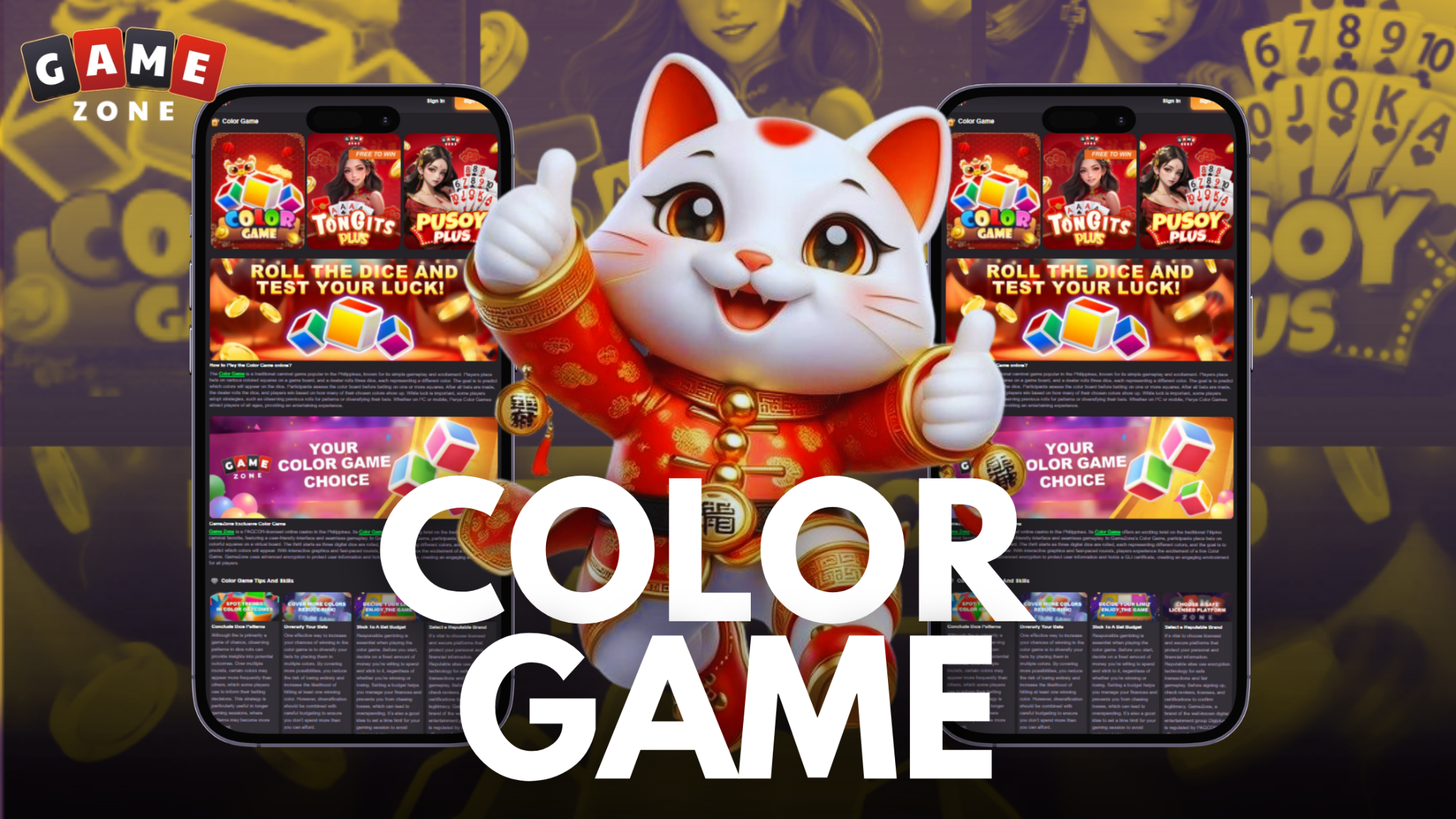 Color Game, Tara G! Sama Tayo. Where Pinoys Play Card Games Online